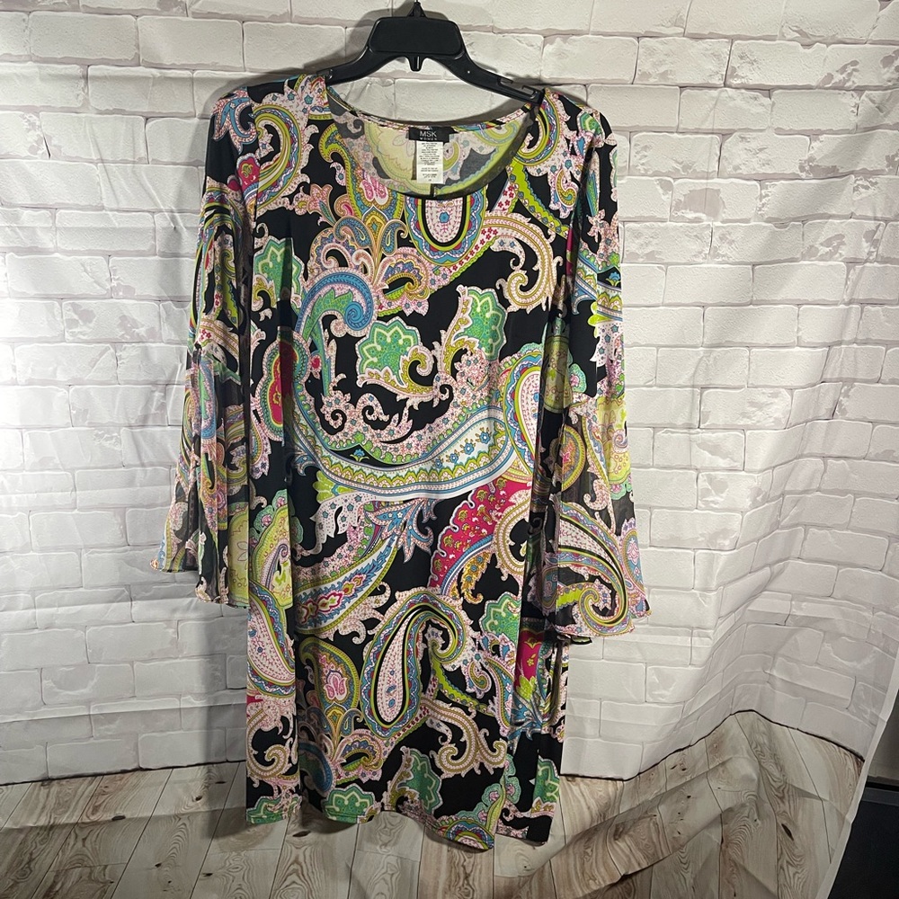 Boho Dress with Bell Sleeves